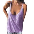 thumbnail image 1 of Moda mujer Sexy cuello en V sólido sin mangas suelta camiseta sin mangas blusa Camis chaleco Pompotops lopia997457, 1 of 7