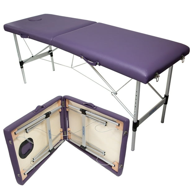 Cama de masaje Morado Nanofort Portatil plegable Acero