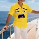 thumbnail image 2 of Camisa de Manga Corta Divertida de los Hombres Impresa con Botones - Tela Transpirable Ligera para las Vacaciones Y el Uso Diario, 2 of 5