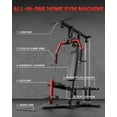 thumbnail image 2 of Home Gym Equipment, Workout Weight Machine with Cable Pulley System, 400LBS Weight Capacity All in One Full Body Exercise Station for Strength Training, Multifunctional Compact Home Gym, 2 of 8