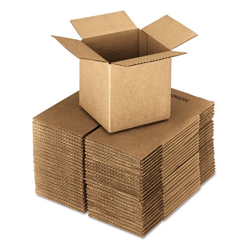 Cubed Fixed-Depth Corrugated Shipping Boxes, Regular Slotted Container (RSC), 16 Cubed Fixed-Depth Corrugated Shipping Boxes, Regular Slotted Container (RSC), 16
