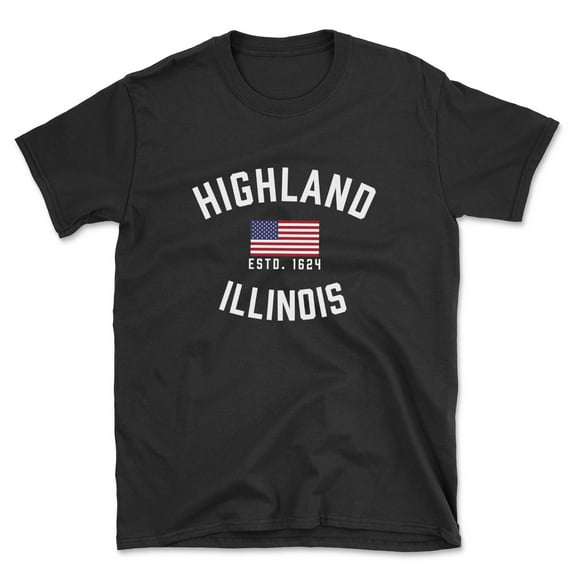 Highland Illinois Patriot Men's Cotton T-Shirt