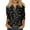 Black, variant on Women's Autumn Leaf Print Blouse Casual V-Neck Button Down Long Sleeve Top for Fall Fashion