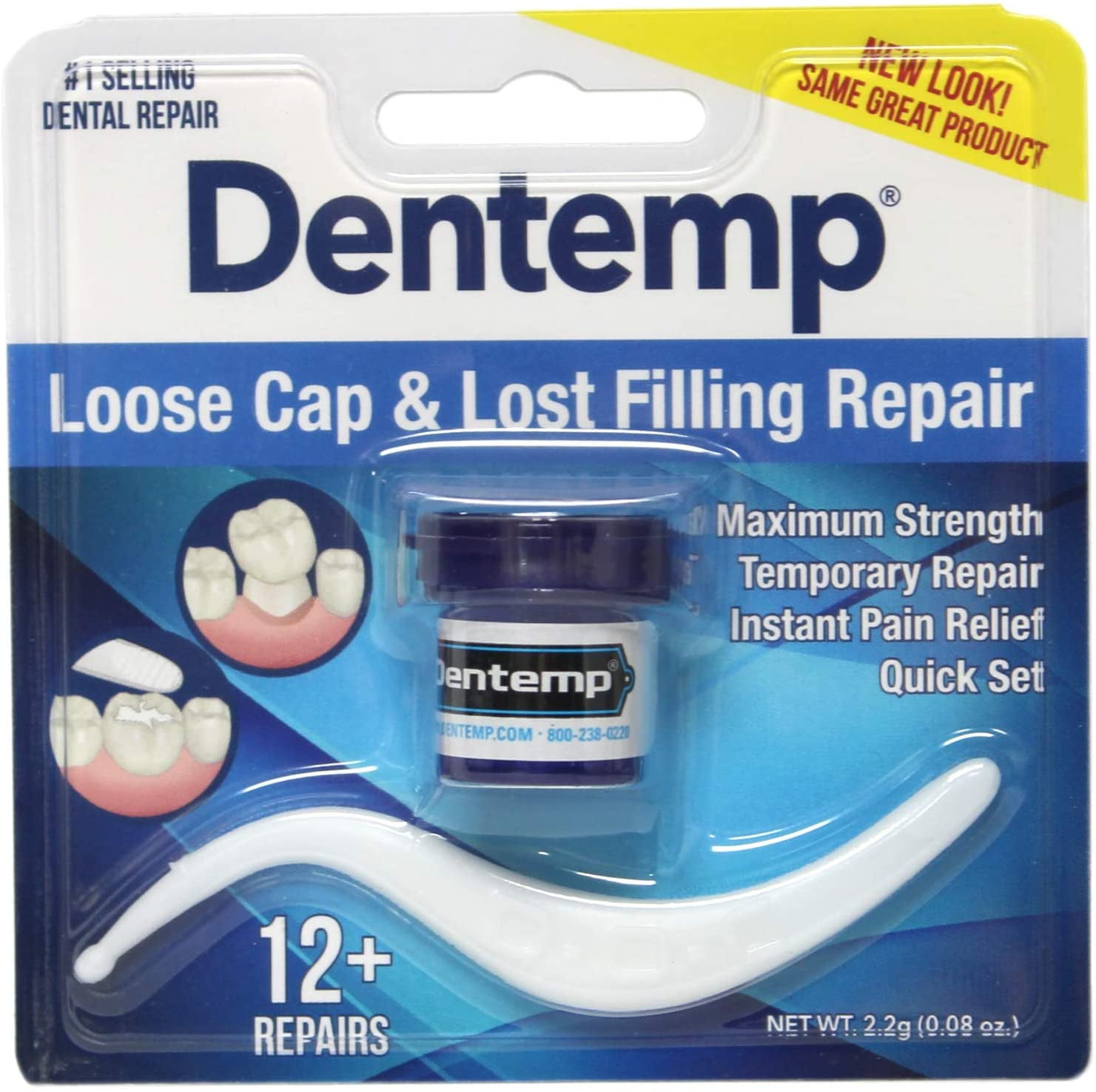 Dentemp Maximum Strength Loose Cap And Lost Filling Repair Set, 1 Ea