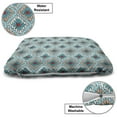 thumbnail image 3 of Tribal Pet Bed, Dry Brush Ink Print Pattern in Doodle Style with Geometrical Motifs, Chew Resistant Pad for Dogs and Cats Cushion with Removable Cover, 24" x 39", Multicolor, by Ambesonne, 3 of 4