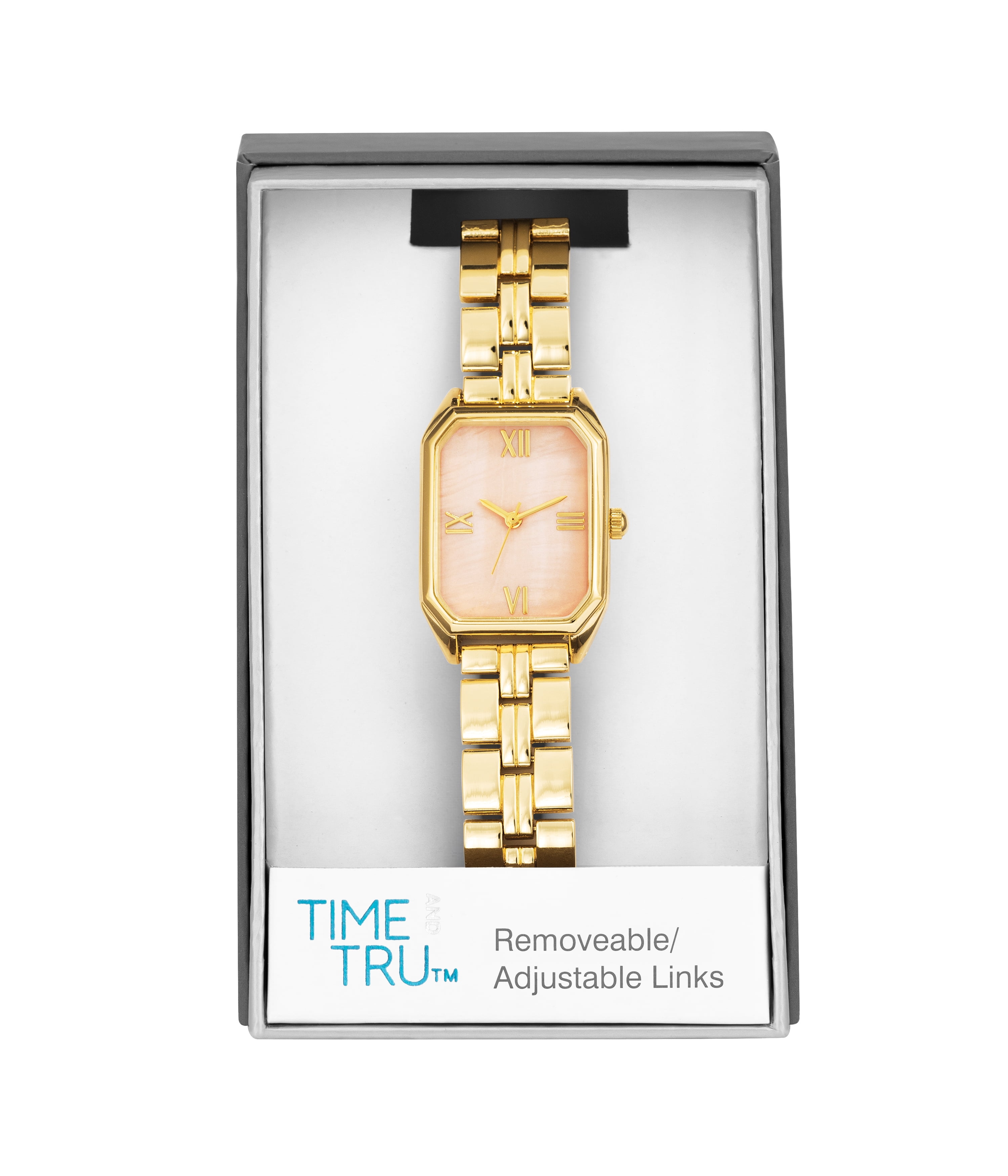 Time and Tru Gold Tone Metal Bracelet Ladies Watch