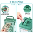 thumbnail image 2 of Piggy Bank Toy,  Electronic Mini ATM Savings Machine Money Bank with Personal Password & Fingerprint Unlocking & Voice Prompt & Melodies, Gift for 3+ Years Boys and Girls, 2 of 12