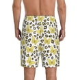 thumbnail image 5 of Salouo Leopard And Butterfly Pattern Men's Sleep Pajama Shorts,Pajama Bottoms Elastic Waistband Sleep Pajama Short PJ Shorts for Men -X-Large, 5 of 6