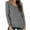 Gray, variant on Maean Women's Long Sleeve Shirts V Neck Loose Solid Color Tops Casual Basic Fall Winter Clothes Trendy Warm Shirts
