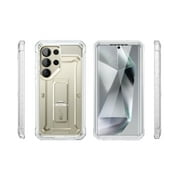 SUPCASE for Samsung Galaxy S25 Ultra Case with Stand, [Unicorn Beetle Pro] [2 Front Frames] [Built-in Screen Protector & Belt-Clip] Military-Grade Protection Phone Case for Galaxy S25 Ultra, Clear