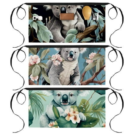 

Koala Art Apron with 3 Pockets Printed - for Artists Servers and More