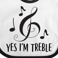 thumbnail image 4 of Inktastic Funny Music Yes Im Treble Boys or Girls Baby Bib, 4 of 4