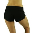 thumbnail image 2 of ToBeInStyle Womens Athletic Chic Drawstring Elastic Waist Yoga Mini Shorts, 2 of 3