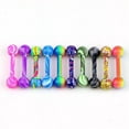 thumbnail image 2 of 10PCS Stainless Steel Barbell Ear Stud Tragus Cartilage Helix Earrings Piercing, 2 of 5