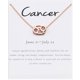 thumbnail image 4 of Collar de amistad Jumpingount de Doce signos del zodiaco con colgante de tarjeta de exhibición para regalos de Festival de amantes Cáncer 10piezas, 4 of 6