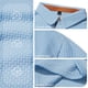 thumbnail image 5 of Ceisia Men's Slim Fit Short Sleeve Polo Shirt Herringbone Texture Color-Blocked Henley Collar Spring Summer Shirt Gift, 5 of 9