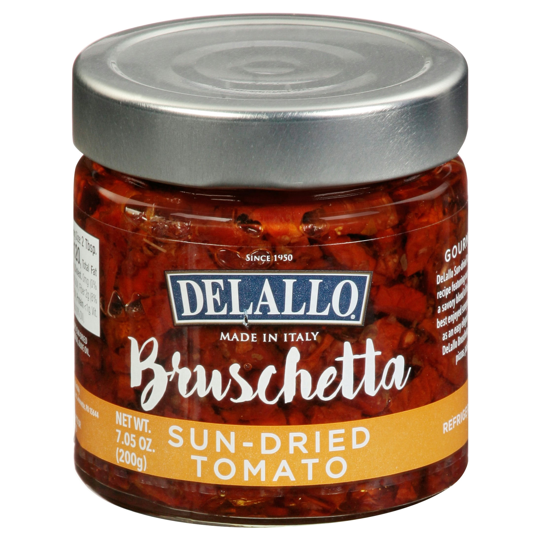 DeLallo Sundried Tomato Bruschetta 7.05 oz (Pack of 6)