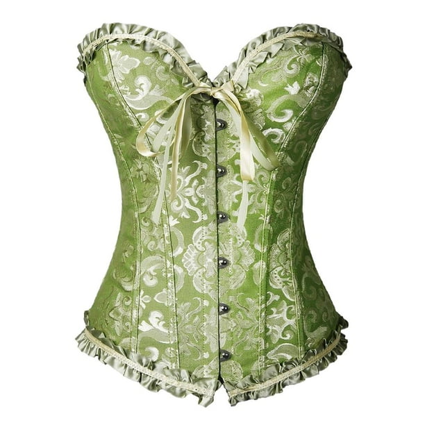 Corsé Overbust Sunnimix Gothic Burlesque Floral XL