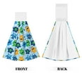 thumbnail image 2 of Kdxio Cartoon Monster Hand Towel with Loop Hanging Towel Absorbent Tie Towels for Kitchen Tea Bar Bathroom Decor, 2 of 7