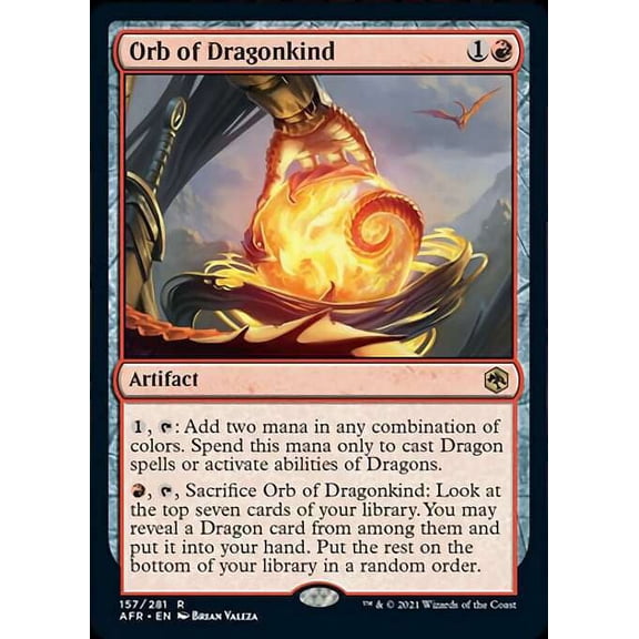 MtG Adventures in the Forgotten Realms Rare Orb of Dragonkind #157