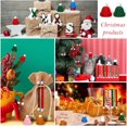 thumbnail image 6 of Dalrosia 60pcs Mini Knitting Hats and Mini Christmas Scarf Set, Mini Knitting Doll Hat Scarf Santa Knit Hat Scarf Christmas Tree Ornaments for DIY Craft Art Doll Decoration, 6 of 6
