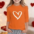 thumbnail image 2 of Little Girls' T Shirts Short Sleeve Crewneck Graphic Tee Top Casual Blend Clothes, 2 of 4