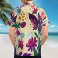 thumbnail image 6 of High Quality Hawaiian Shirts for Men Short Sleeve Aloha Beach Shirt Floral Summer Casual Button Down Shirts Blouses QZPMKA, 6 of 7