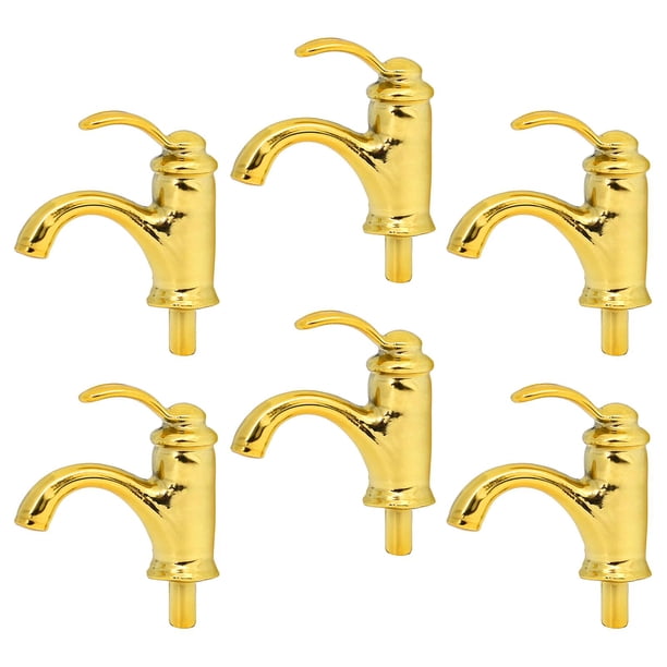 casa de muñecas grifo Mini Grifo De Un Solo Cabezal, Juego De Baño A Escala 1/12, Casa De Muñecas Para Ducha De Baño, Dorado Magideal casa de muñecas grifo