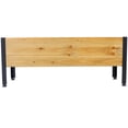 thumbnail image 5 of Wood Rectangular Garden Planter Box Raised Bed Outdoor,Planters for Outdoor Plants ,Elevated Herbs Vegetables Flowers Great Patio Deck Balcony, 5 of 9