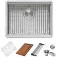 thumbnail image 6 of Ruvati USA RVH8324 24 in. Workstation Rounded Corners Undermount Ledge Kitchen Sink with Accessories, 6 of 7