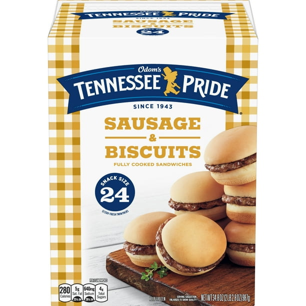 Odom's Tennessee Pride Sausage & Biscuits, Snack Size Frozen Breakfast