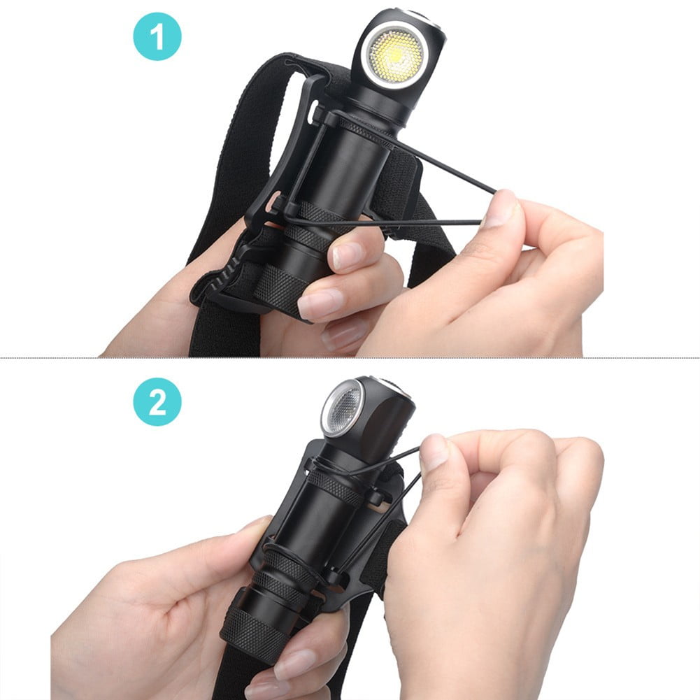 Sportact Camping Essentials,Dual Purpose Headlamp 2000 Lumens Head Torch Waterproof LED Rechargeable Camping,Outdoor Sports