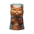 thumbnail image 4 of Lsque Strong Kitten Lifting Weights Printed Workout Tank Tops for Women, Athletic Sports Tank Tops, Compression Sleeveless Dry Fit Shirts,Sleeveless Yoga Shirt-Medium, 4 of 9