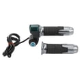 thumbnail image 2 of Electric  Throttle Handle, 1 Pair  Throttle Grip Grain Pattern  For 12V To 99V Electric Vehicles Grey Handle Cover, 2 of 8
