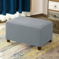 thumbnail image 5 of Argent, Housse de Tabouret de Rangement Élastique Moyen Détachable, 5 of 5