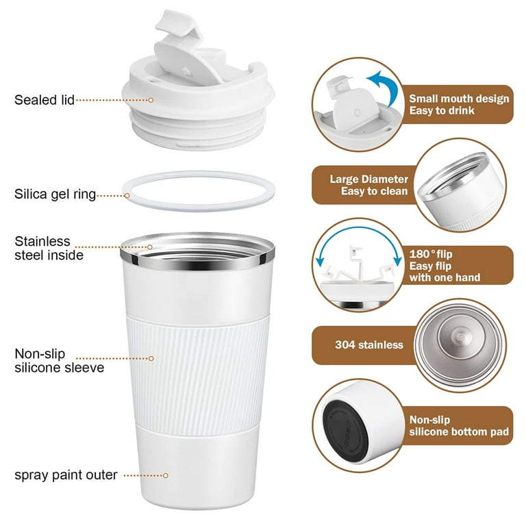 Mini Coffee Mug Sealed Leak Proof Children Kids School Drinking Cup  Portable Home Office Girls Coffee Milk Tea Thermos Cup