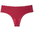 thumbnail image 2 of Jwputqe&nbsp;Thongs for Women,Thongs,Thong Panties,Breathable,Fitted,Solid,Low Waist,Nylon,Spandex,Wine,M, 2 of 5