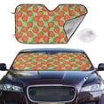 thumbnail image 2 of Kdxio Hand Drawn Strawberry Print Windshield Sun Shade,UV Rays and Sun Heat Protection,Sunshade for Car Windshield,Car Shade Front Windshield - Small, 2 of 6