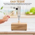 thumbnail image 2 of 1 Set Tuning Fork Resonance Box Aluminium Alloy Tuning Fork Sensory Tuning Fork General Instrument Accessory With Mallet 528hz, 2 of 3