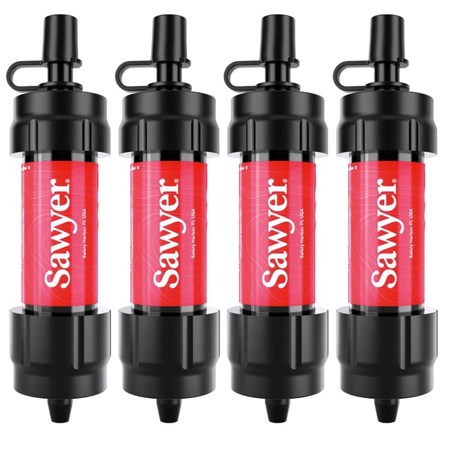 Sistema de filtración de agua Sawyer Products SP1204 Mini, paquete de 4