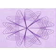 thumbnail image 1 of Ahgly Company Machine Washable Indoor Rectangle Transitional Heliotrope Purple Area Rugs, 5' x 8', 1 of 7