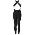 thumbnail image 2 of Gibobby Pantalones deportivos Ropa de yoga Belleza corporal Volver Burbuja Ropa de yoga Ropa de cuerpo unido Mujeres(Negro， S), 2 of 4
