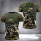 thumbnail image 1 of Camiseta con bandera de Ucrania para hombre, Jersey de manga corta de camuflaje del ejército ucraniano, ropa de calle con cuello redondo de gran tamaño, Verano, 1 of 4