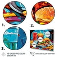 thumbnail image 3 of Designart "Fast Food Feast Pop Art Hamburger Meal II" Food & Beverage Floater Framed Canvas Print, 3 of 7