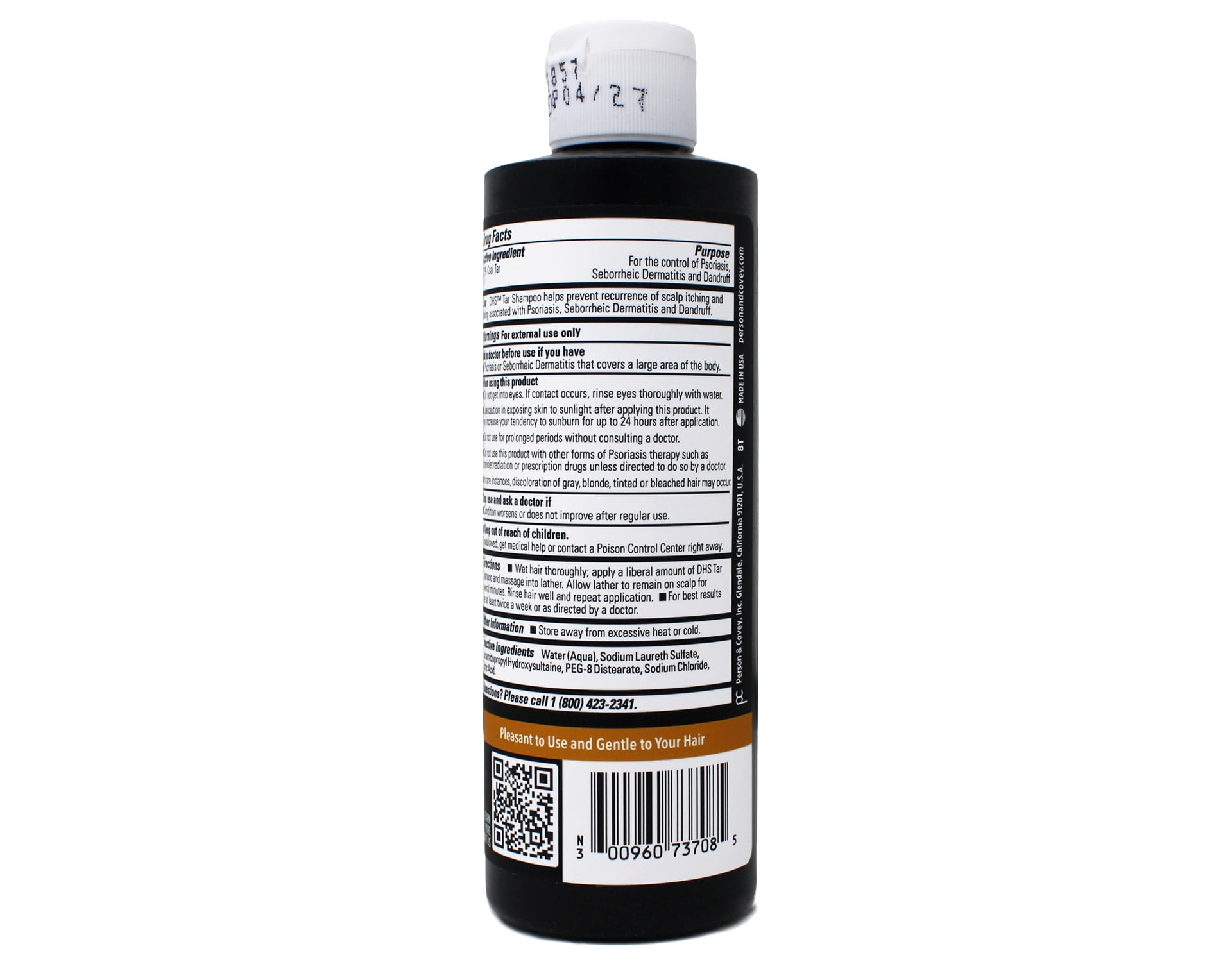 DHS Tar Shampoo, 8 Fluid Ounce