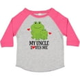 thumbnail image 3 of Inktastic My Uncle Loves Me Frog Boys or Girls Toddler T-Shirt, 3 of 5