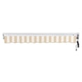 thumbnail image 5 of Awntech 24' x 10' Destin Right Motorized Patio Retractable Awning, Linen/White Stripe, 5 of 7