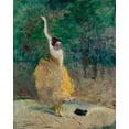 thumbnail image 2 of Toulouse-Lautrec, Henri de 26x32 Black Ornate Wood Framed with Double Matting Museum Art Print Titled - Spanish Dancer, 2 of 4