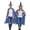 Blue, variant on Red Gold Star Wizard Cape With Pointed Hat Halloween Cosplay Costume Set, Magician Witch Cloak Robe Halloween Party Masquerade Dress Up Costume Outfit