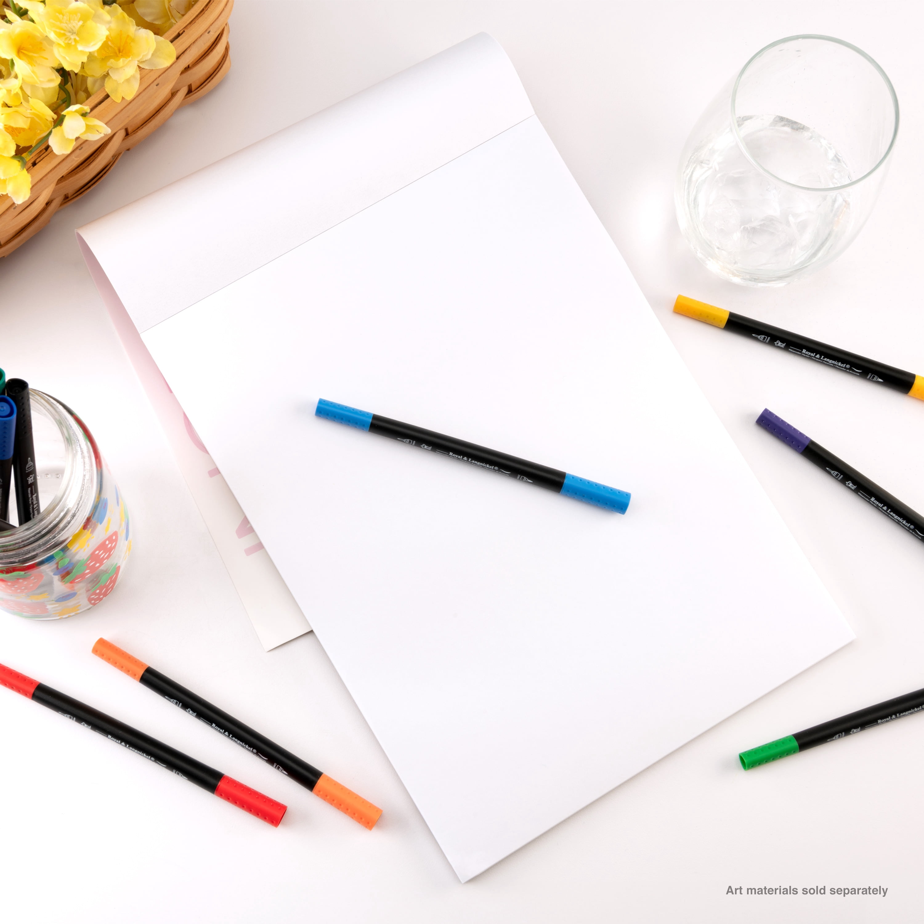 Bee Paper - Bee Inspired 9"x12" Marker Paper Pad, 50 Sheets, Top Tape, 24lb. 90GSM